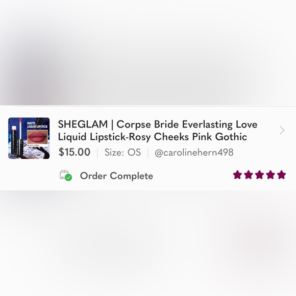 SHEGLAM | Corpse Bride Everlasting Love Liquid Lipstick-Rosy Cheeks Pink Gothic - Picture 8 of 8